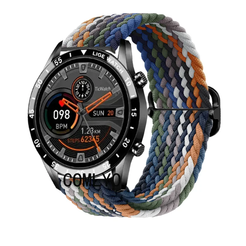 Per LIGE LG0189 cinturino per orologio donna uomo cinturino in Nylon regolabile morbido cinturino traspirante pellicola proteggi schermo Smartwatch