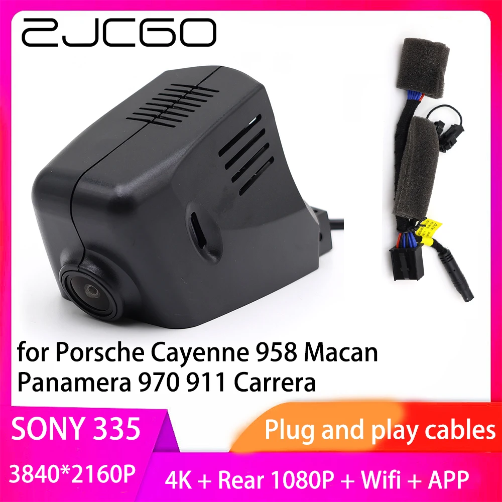 

ZJCGO Plug and Play Car DVR Dash Cam UHD 4K 2160P Video Recorder for Porsche Cayenne 958 Macan Panamera 970 911 Carrera