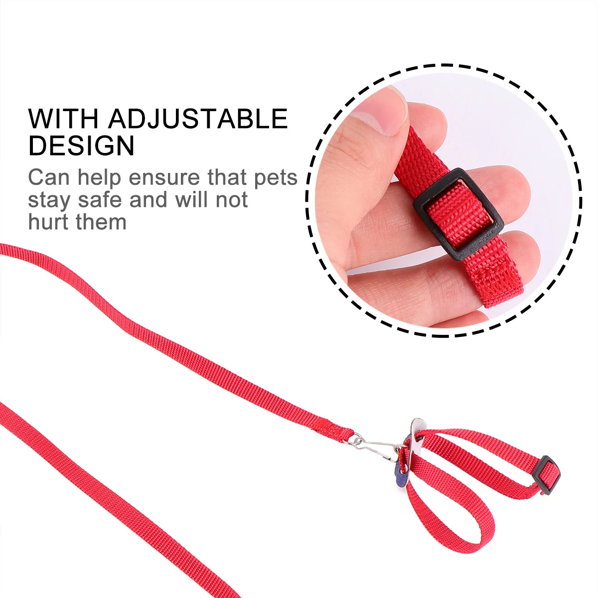 

1Pcs Bird Leash Pet Tow Rope 8-Shaped Design Secure Non-Slip for Small Pets Ideal Gift for Family Friends Outdoor Party