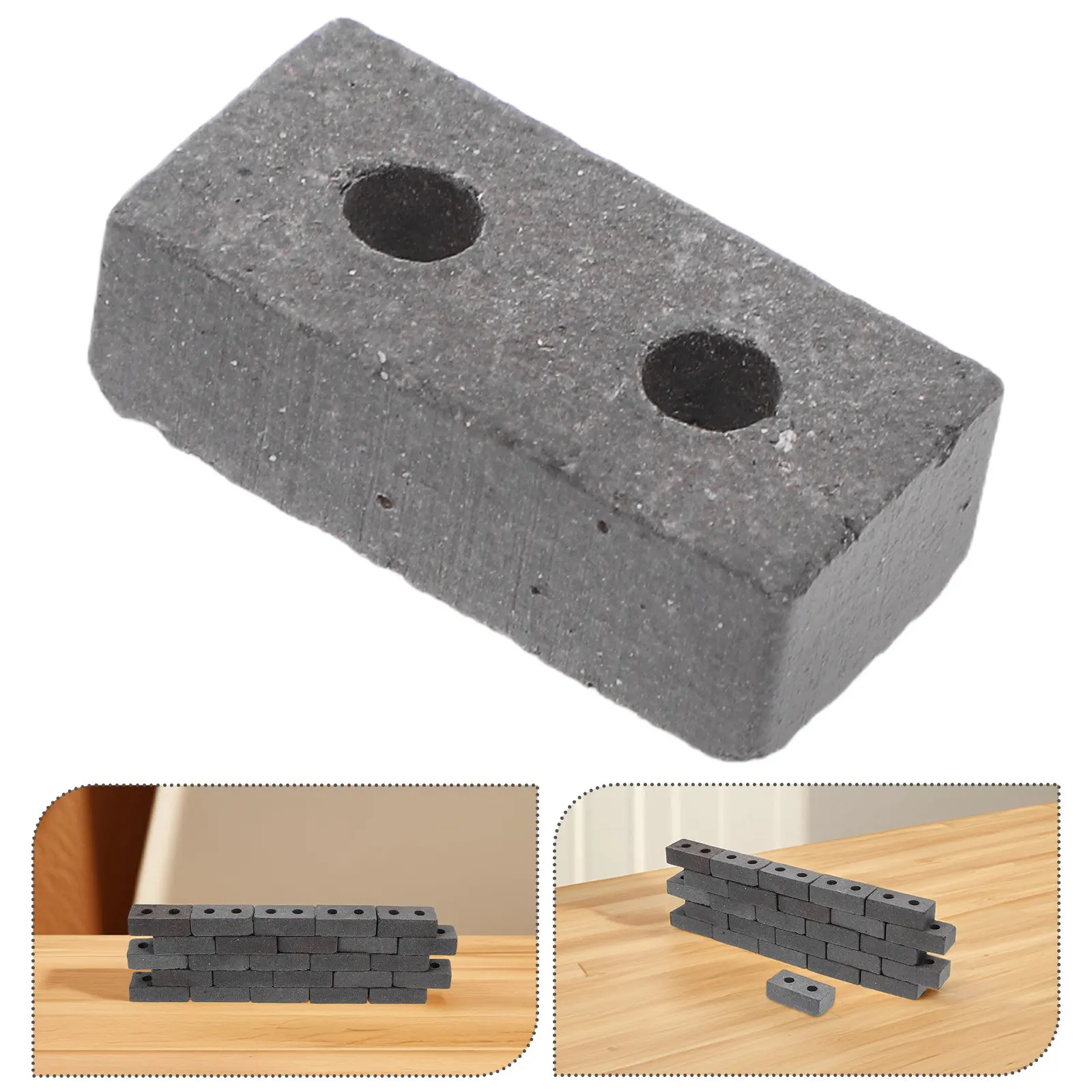 

40Pcs Miniature Bricks Blocks for Dollhouse Kitchen Garden Walls Pathways DIY Sand Table Architecture Decor Office Desk Mini