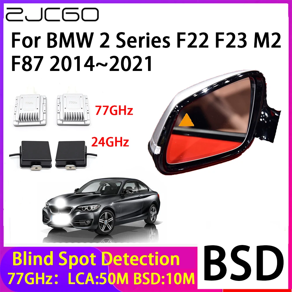 ZJCGO Car Blind Spot Detection BSD Mirror Rear Radar Detection System for BMW 2 Series F22 F23 M2 F87 2014~2021