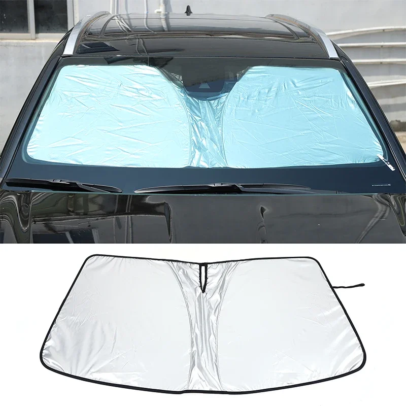 

For Toyota Highlander/Land Cruiser 2022+ Car Front Windshield Sunshade Cover Anti-UV aluminum foil/ Silver Tape Accessories