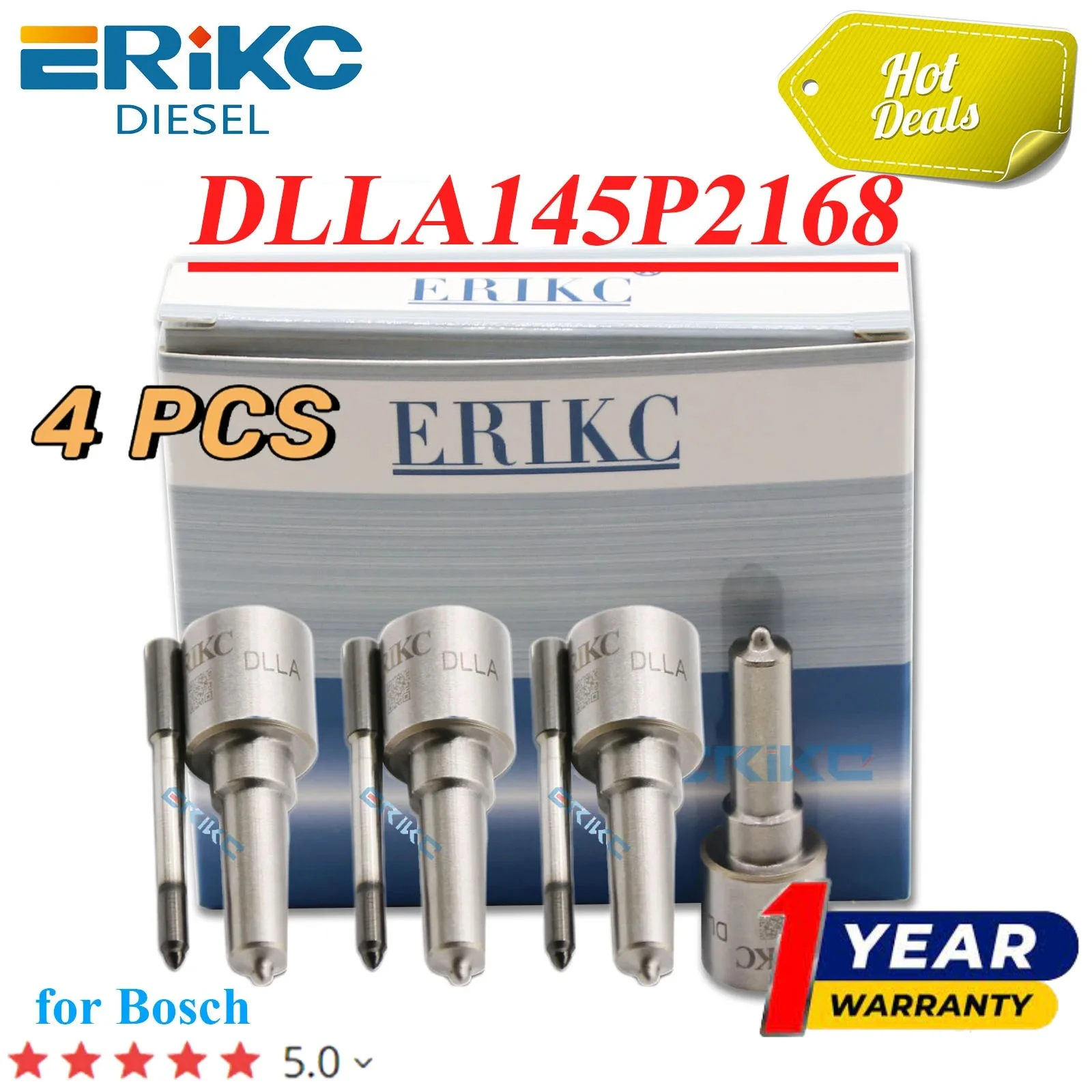 

4PCS DLLA145P2168 OEM 0433172168 Common Rail Spray Nozzle DLLA 145 P 2168 FOR CUMMINS 5285744 0445110376 0445110594 5285744