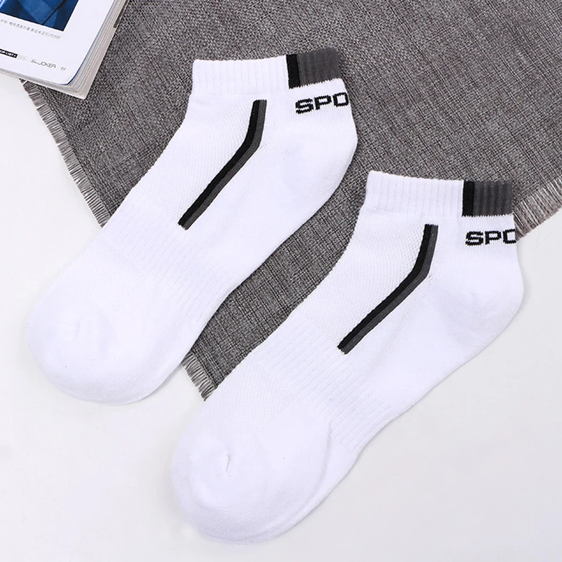 1 Pairs Men Socks Stretchy Shaping Teenagers Short Sock Suit for All Season Non-slip Durable Male Socks Hosiery New