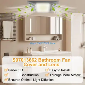 Y6GD Snadná instalace Kryt ventilátoru do koupelny Mřížka ABS Silné ventilační řešení Kryt ventilátoru do odvodu spalin pro moderní domy 8 nejlepší prodej kryt odsávacího ventilátoru - №7