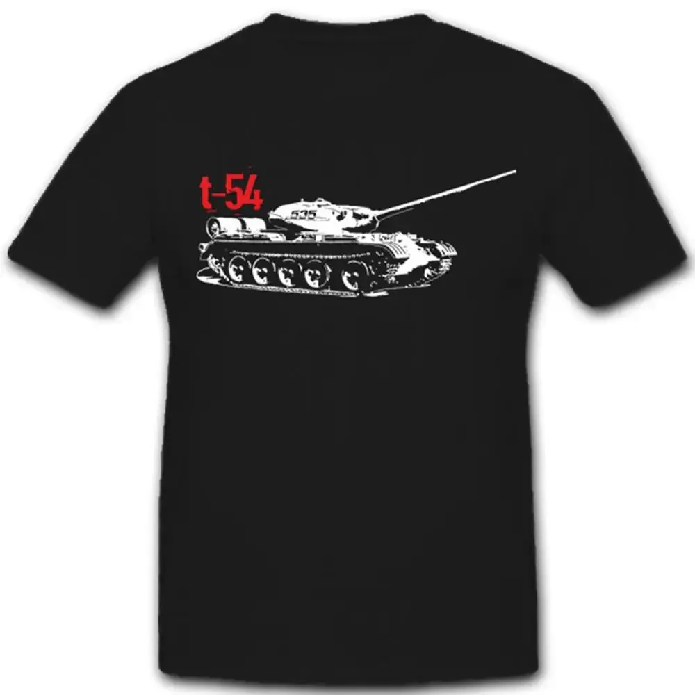 

Soviet Russian T54 Medium Tank T-Shirt. Summer Cotton Short Sleeve O-Neck Mens T Shirt New S-3XL