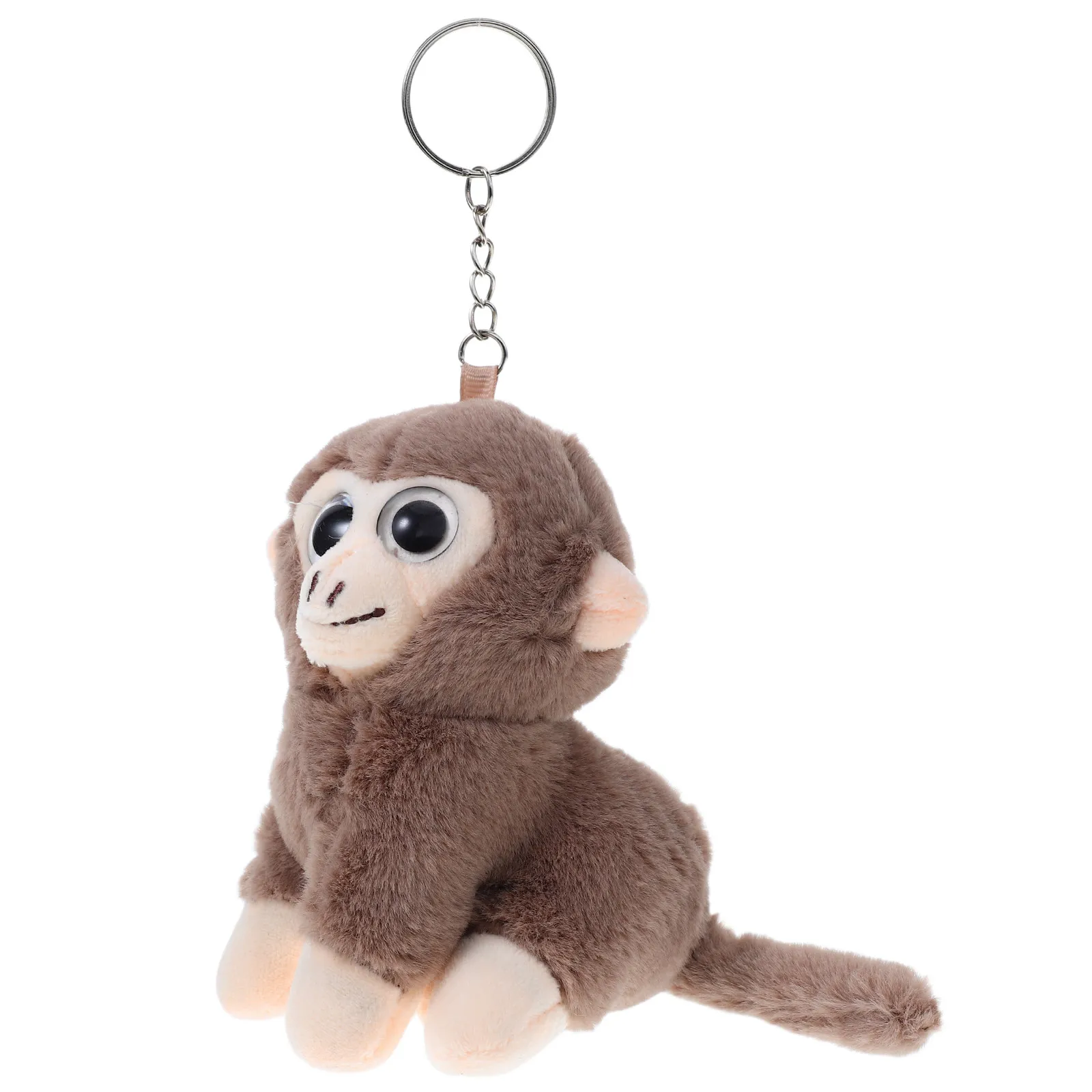 

Keychain Brown Cute Bag Pendant Phone Case Backpack Purse Animal Charm Cute Keychain Monkey
