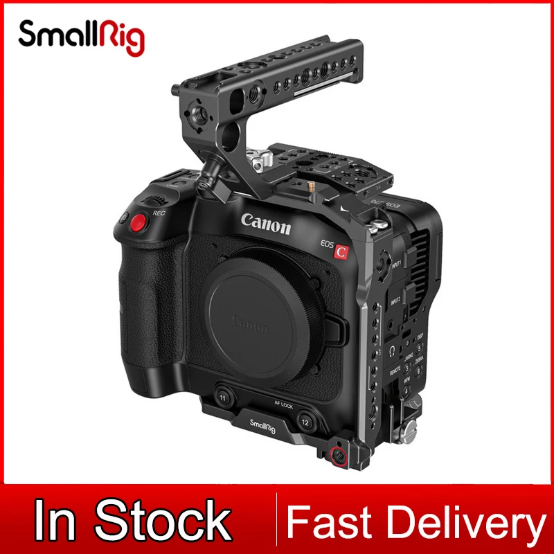 

SmallRig Handheld Kit for Canon EOS C70 with Cold Shoe Mounts ARRI 3/8 -16 Holes Supports DJI RS2/ RSC 2 Stabilizers