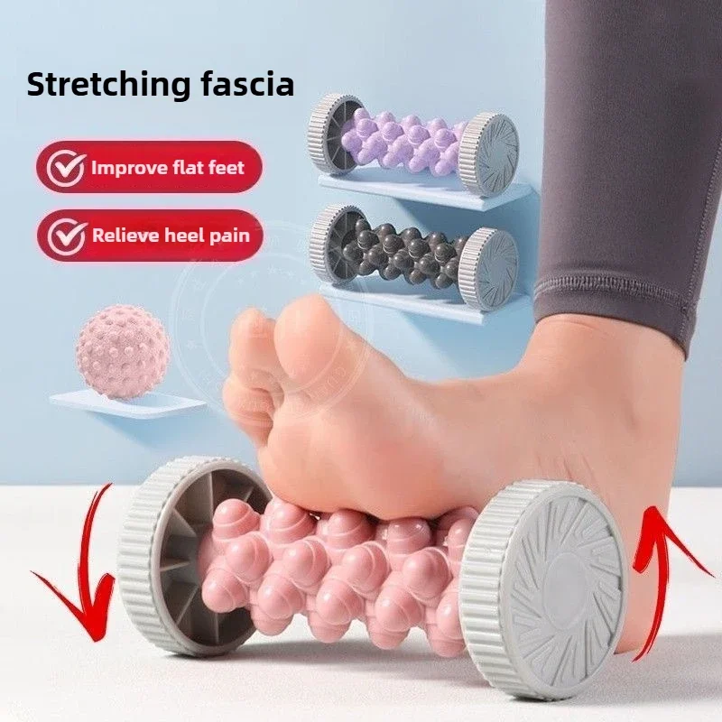 

Foot Massager Roller Yoga Massage Plantar Fascia Roller Fitness Muscle Relaxation Rolling Stick Plastic Manual Foot Massager