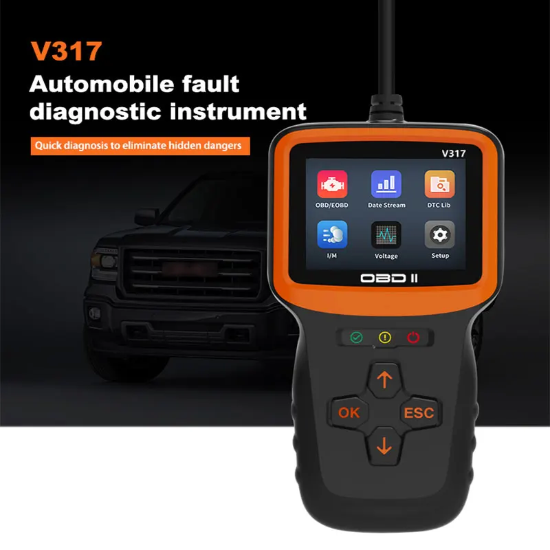 OBD2 Scanner V317 Car Diagnostic Tools Automobile Engine Tester Professional OBDII Multi-Language Auto Scan-Tool ELM327 V1.5