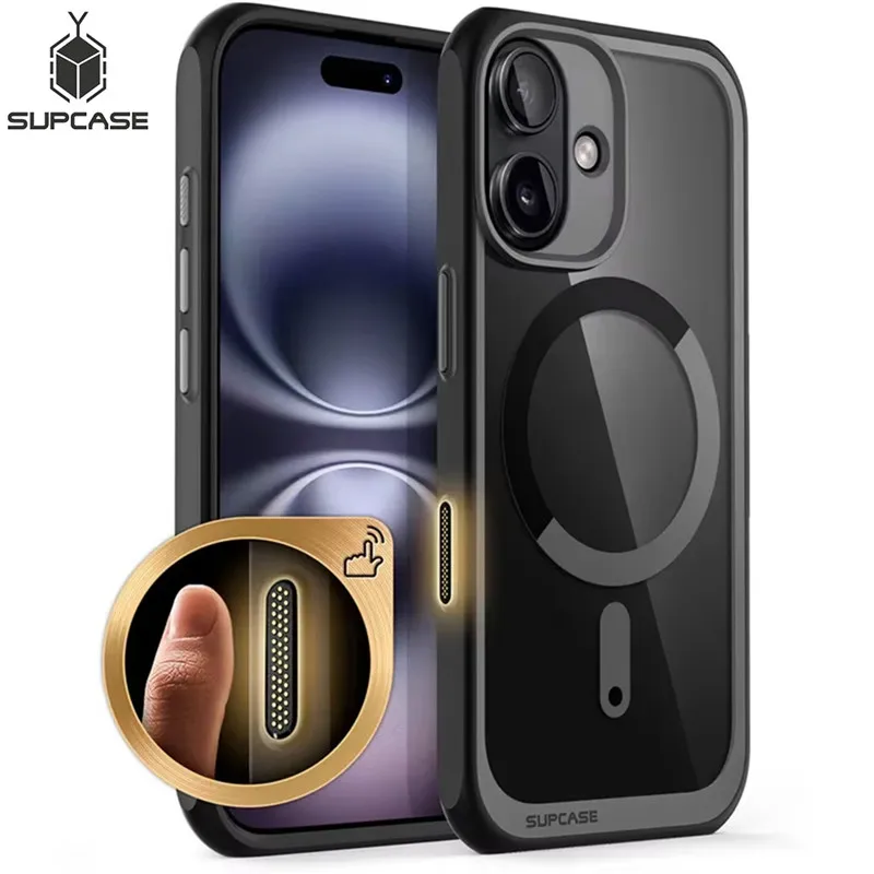 

SUPCASE For iPhone 16 Case чехол с кнопкой управления камерой, UB Mag, тонкий ударопрочный защитный Магнитный чехол MagSafe для телефона