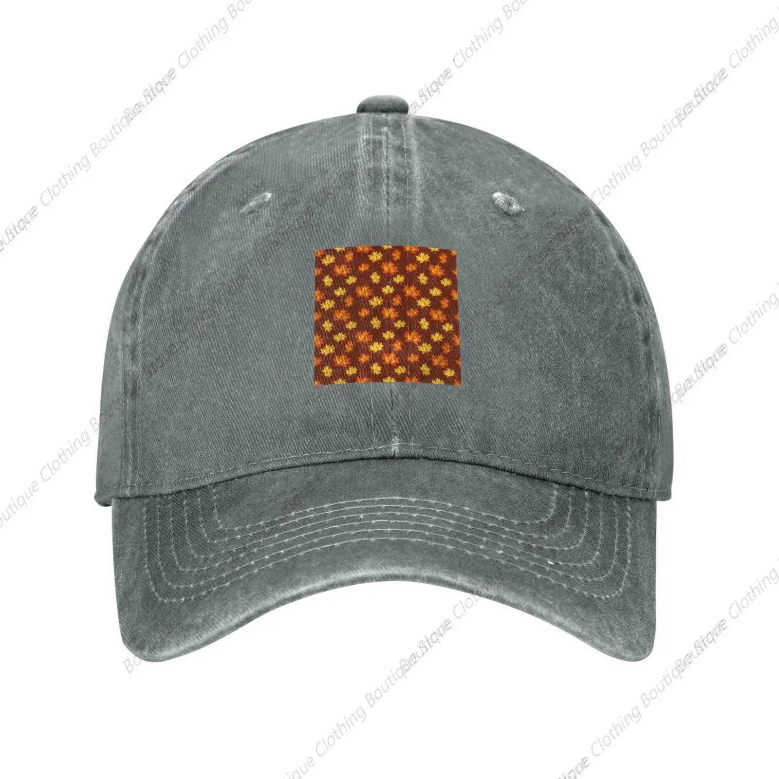 Autumn Maple Leaf Seamless Pattern Baseball Cap for Men Women Vintage Trucker Hat Golf Hats Dad Hat