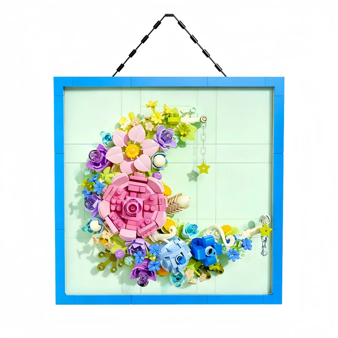

Креативная фоторамка, подвеска, строительный блок, цветок, идеальный праздничный подарок для девочек, развивающая игрушка, настенный декор «сделай сам» и настольный декор