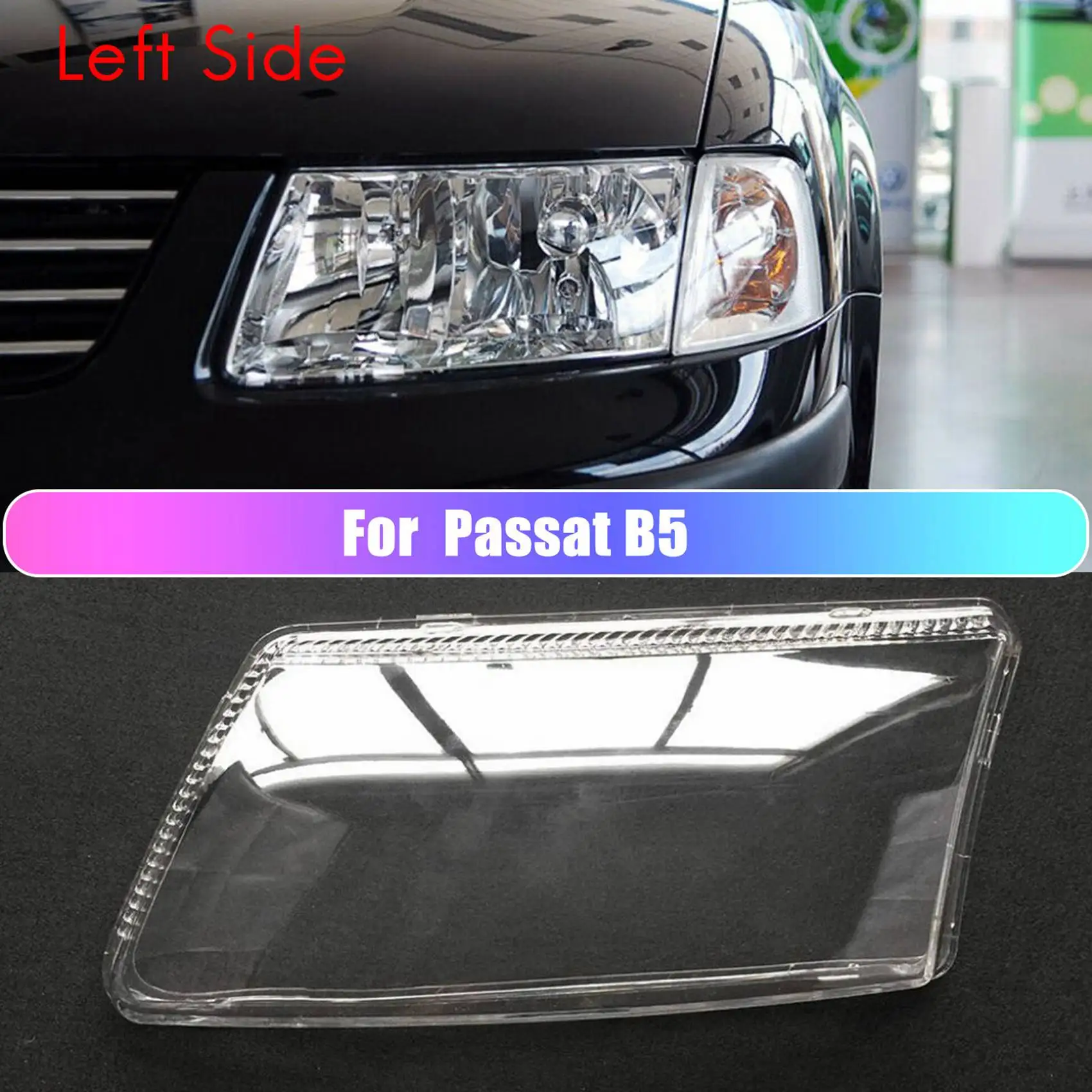 

A04E-пара левый + правый для Passat B5 (низкий профиль 2003-2007 гг.) крышка объектива фар автомобиля абажур переднего света крышка корпуса