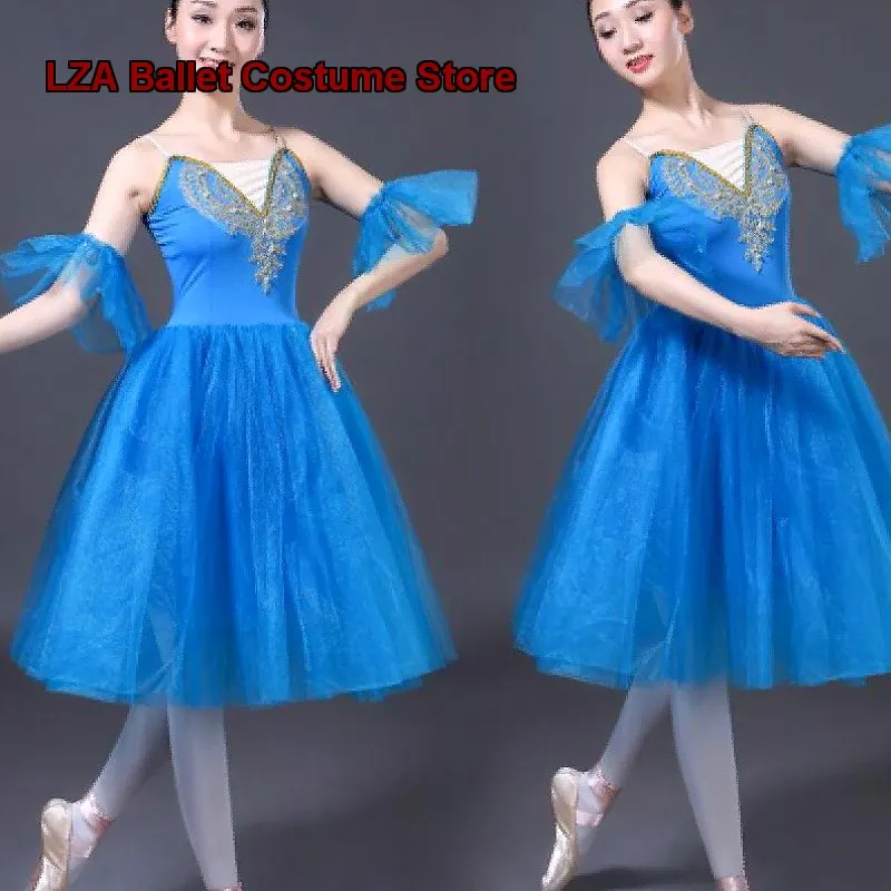 Women's Adult Practice Leotard Camisole Dance Mesh Skirt Little Swan Tutu Performance Dress Performance Costume