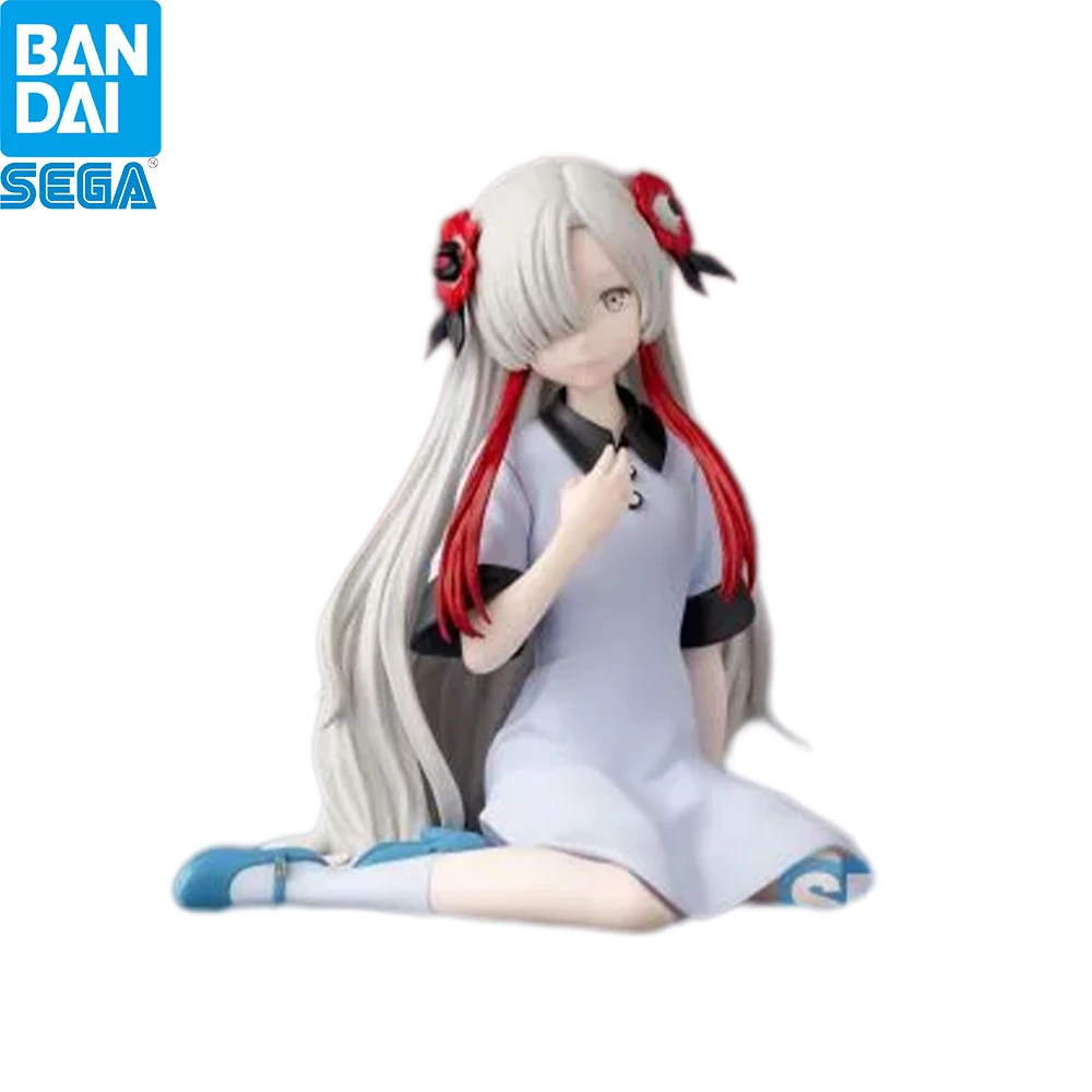Original SEGA PM Perching Kamitsubaki City Sekai Yorukawa Rose Hair Sit Anime Figure Desktop Decor Collection Gift