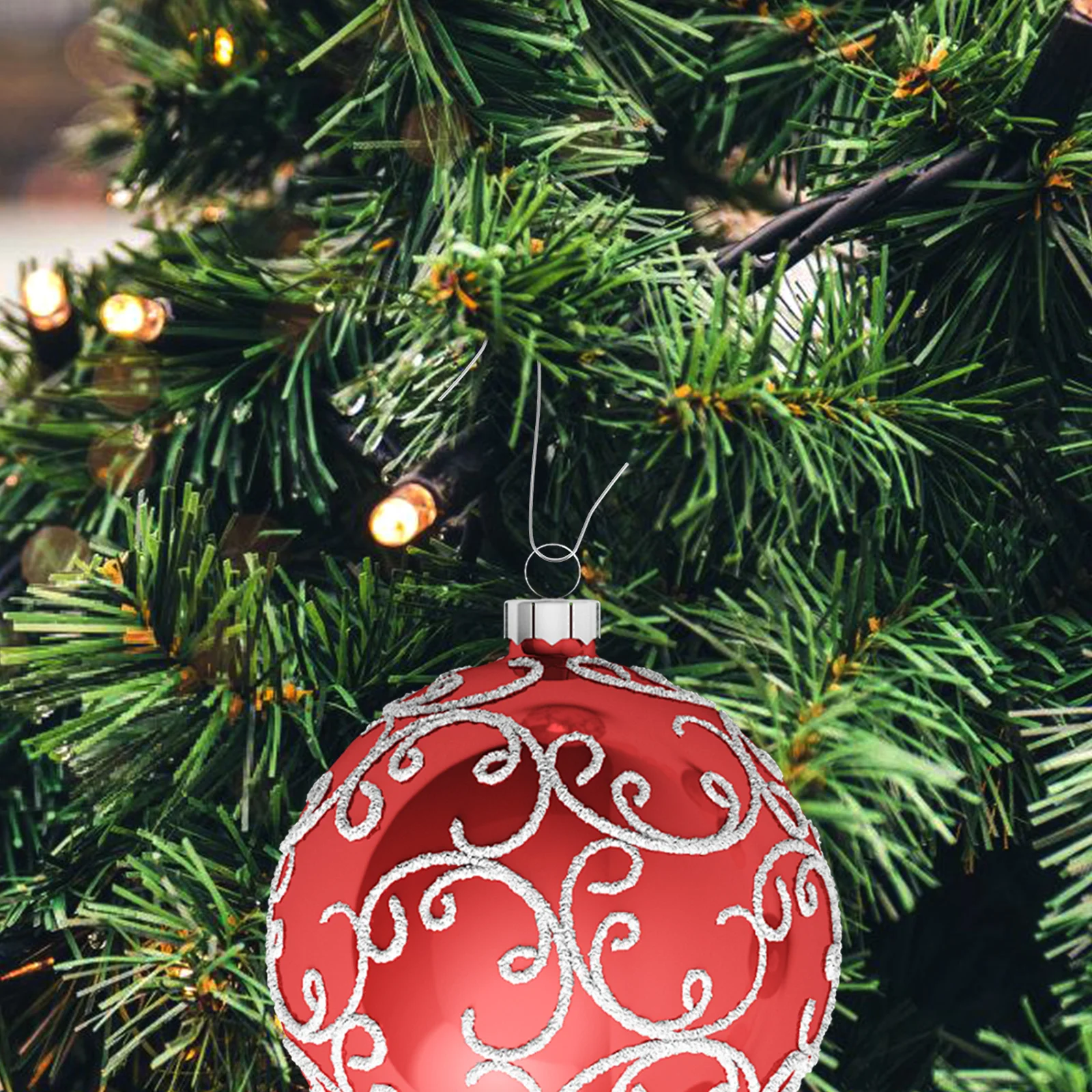 

100Pcs Iron Christmas Tree Ornament Hooks Hanging Hooks Mini Ornament Hangers Holiday Party Decoration