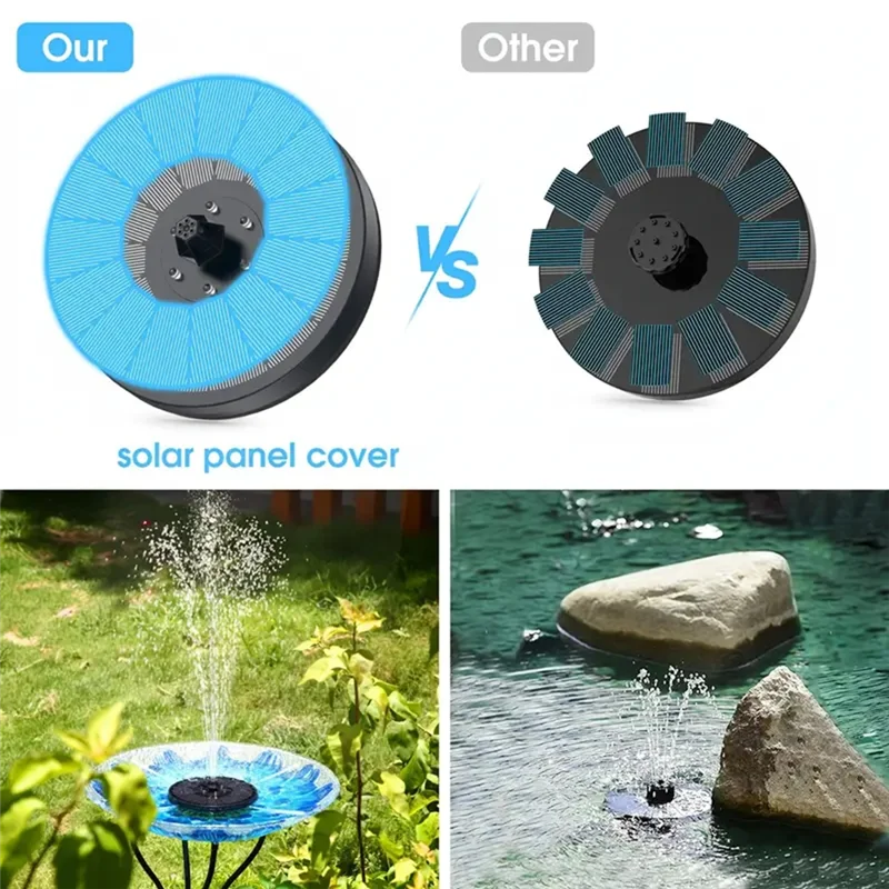 

ABVA-LED Solar Fountain Pump For Bird Bath Pond Outdoor Aquarium Garden Decoration Pond Patio Water Cycling