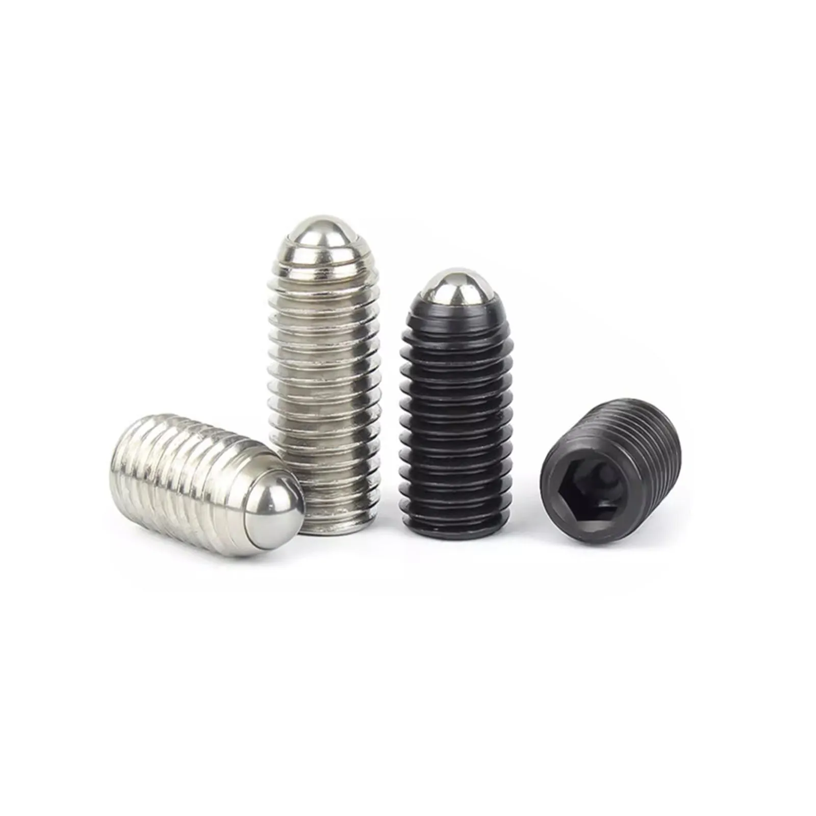 M2.5 M3 M4 M5 M6 M8 M10 M12 M16 304 Stainless 12.9 Black Steel Hex Socket Spring Ball Plunger Grub Headless Bolt Point Set Screw