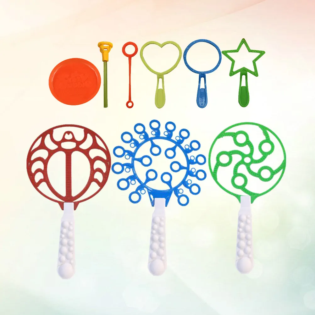 

22Pcs Bubble Tool Set Creative Shape Bubble Maker Blowing Fun for Kids Big Ring Disc Small Sets Portable Outdoor Play