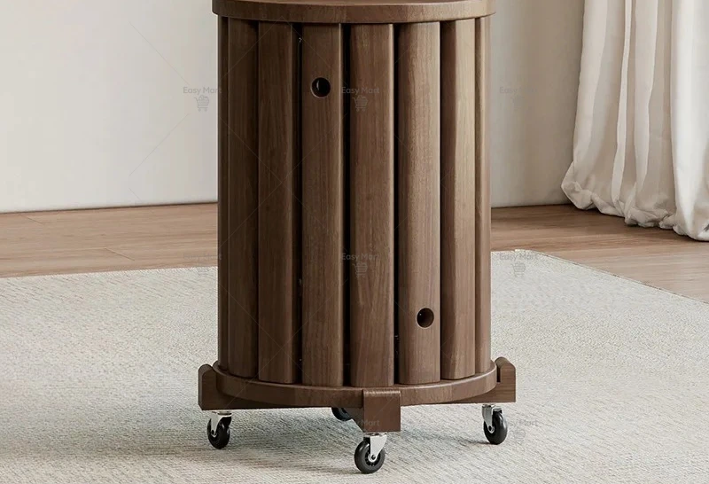Stackable Stool, Wooden New Chinese-style Stackable Stool, Solid Wood Round Stool, Dining and Coffee Table