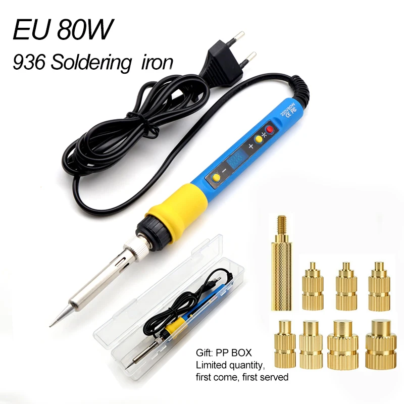 

Светодиодный паяльник 80 Вт с деталями 3D-принтера VORON2.4 M2-M8, гайки с термоплавом, инструмент для встраивания, инструмент для энтузиастов своими руками