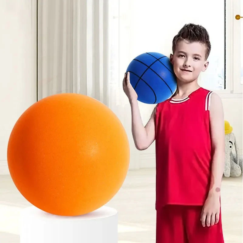 Silent Basketball Indoor Mute Pat Ball Silent Basketball 24cm No.3/5/7 Soft Foam Basketball For Kids Adult