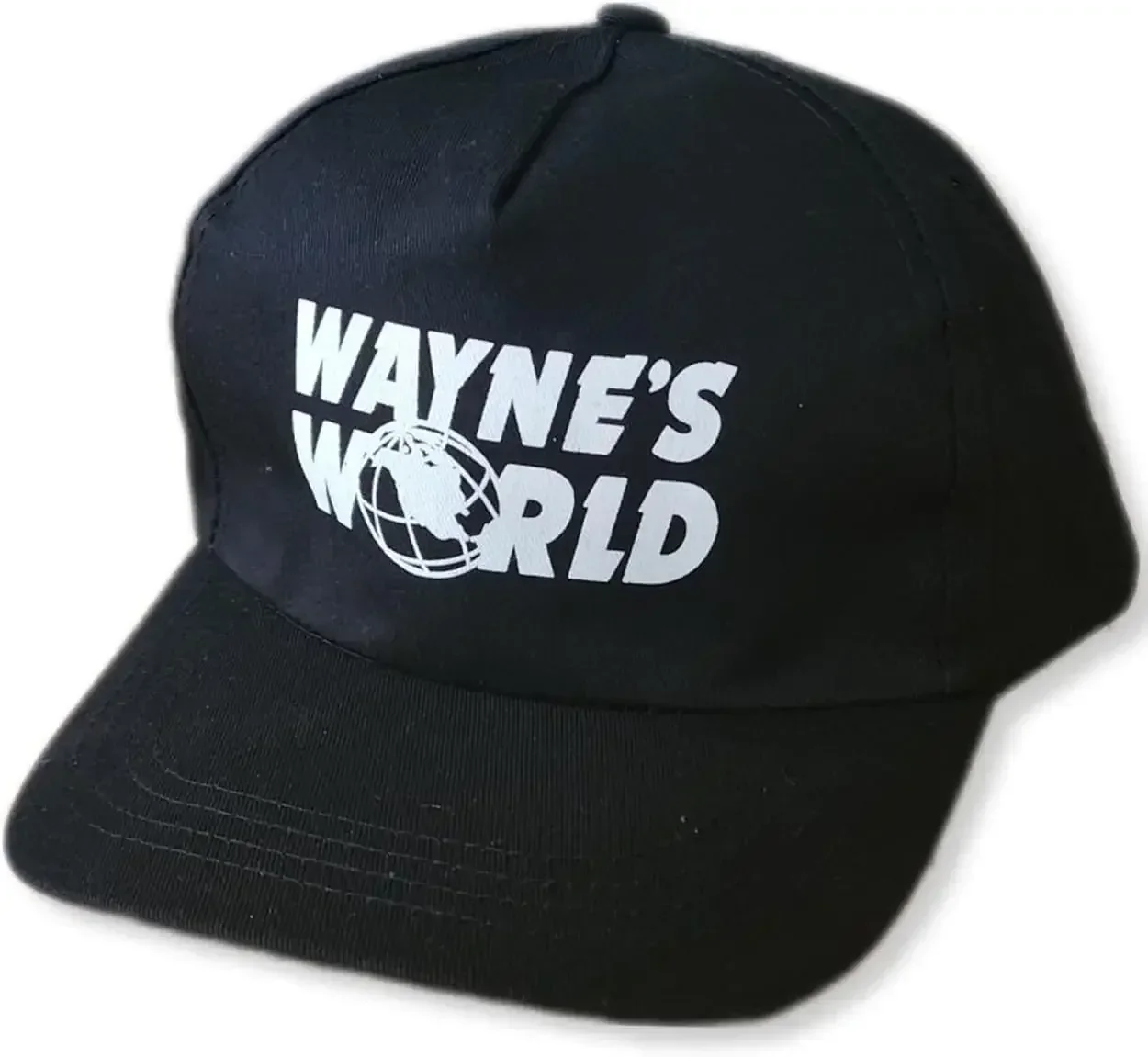 

Halloween Black Hat Cap 80's Costume Wayne's World