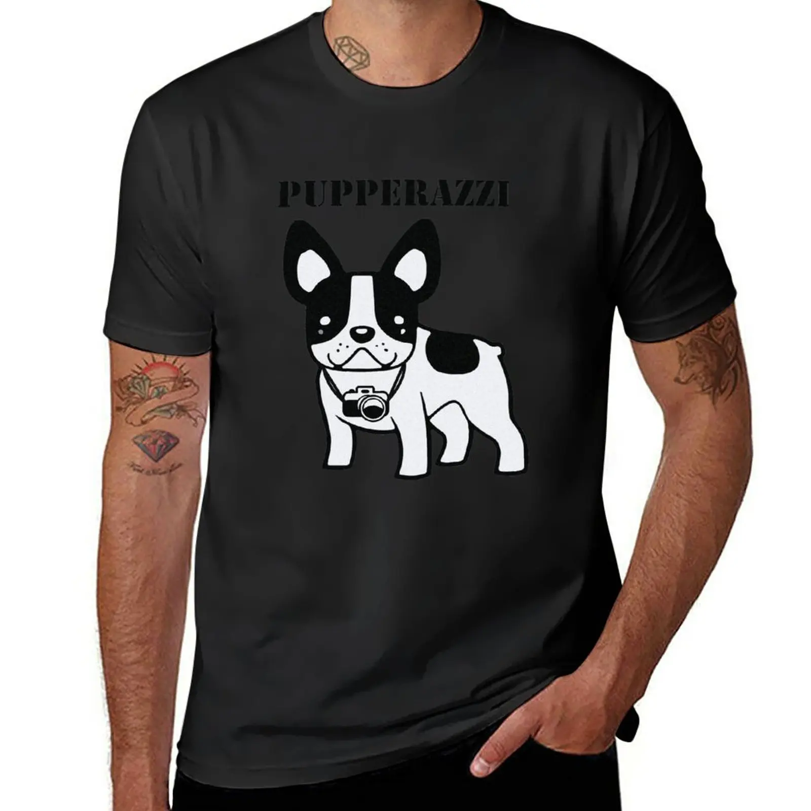 

New The Pupperazzi Frenchie T-Shirt Oversized t-shirt custom t shirts design your own t-shirts man mens champion t shirts