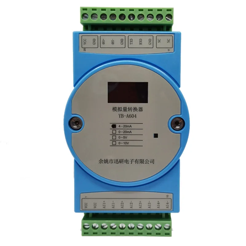 4-20mA do RS485/232MODBUS-RTU 0-10V4 Moduł akwizycji ilości analogowej YB-A604