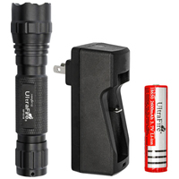 UltraFire WF-501B LED Rechargeable Flashlight Outdoor Torch Portable Camping Light 1000Lumen Tactical Lantern for Hunting Hiking
