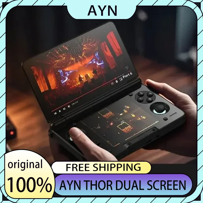AYN Thor Dual Screen Handheld Game Console 6 OLED 120Hz 16GB+1TB