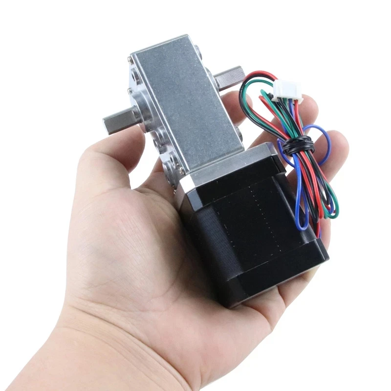 Worm Gear 42 Stepper Motor NEMA 17 Stepper Motor With Turbine Gearbox DC Reducer Motor