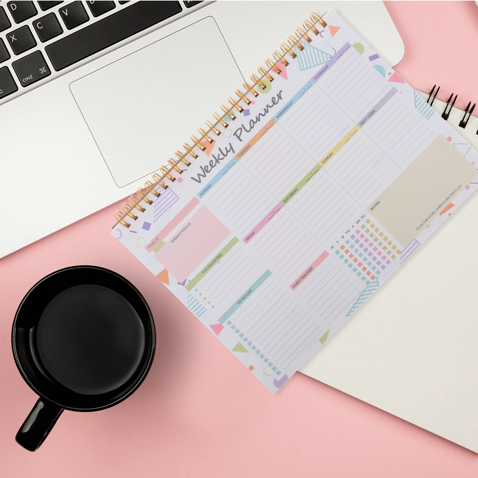 

Weekly Notebook Undated Work Do List Notepad Day Planner Home School Essential Task Organizer B5 Size Large Weekly Calendar Pad