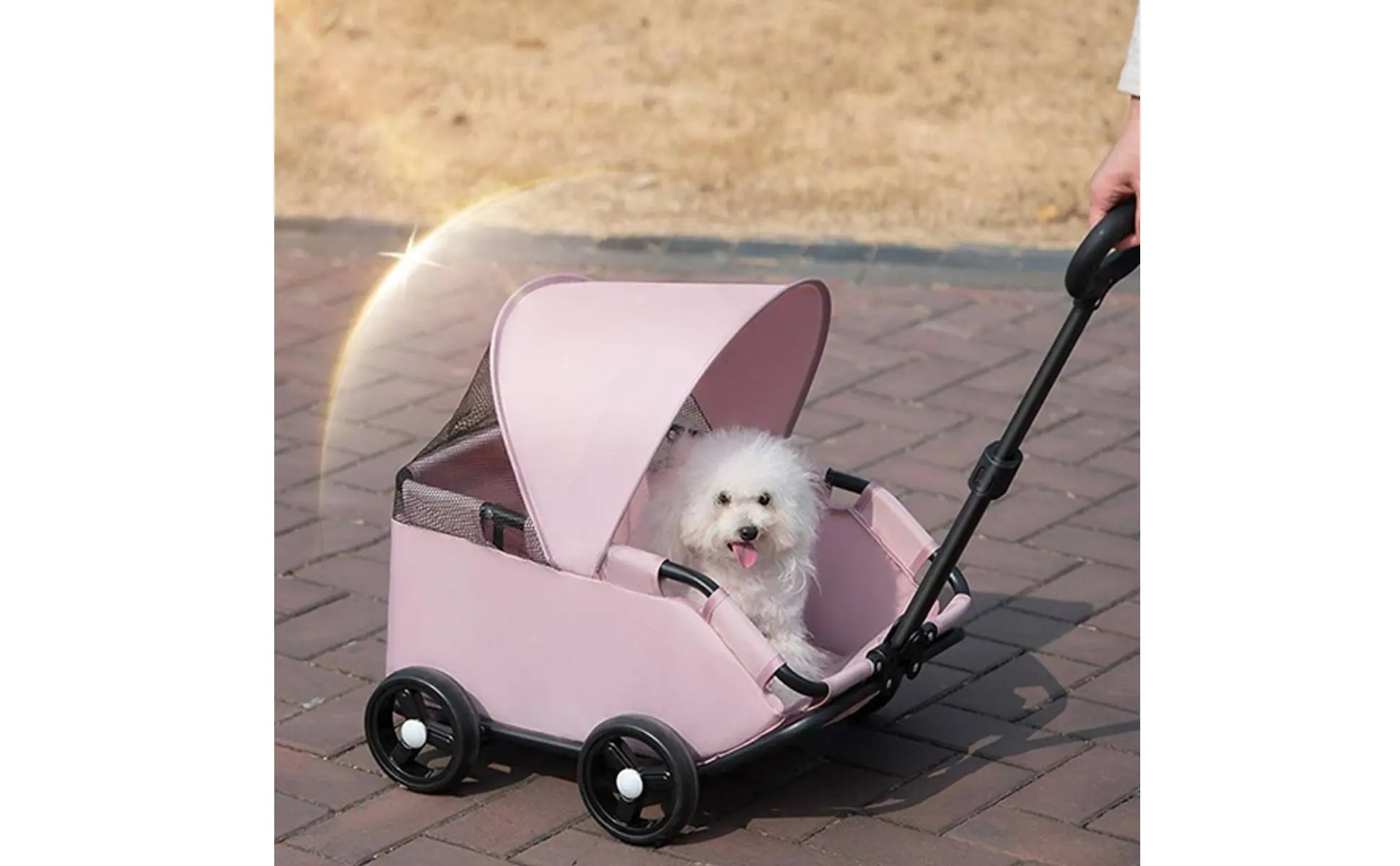 Small Pet Stroller Outdoor Use Foldable Pet Stroller for Cats, Park