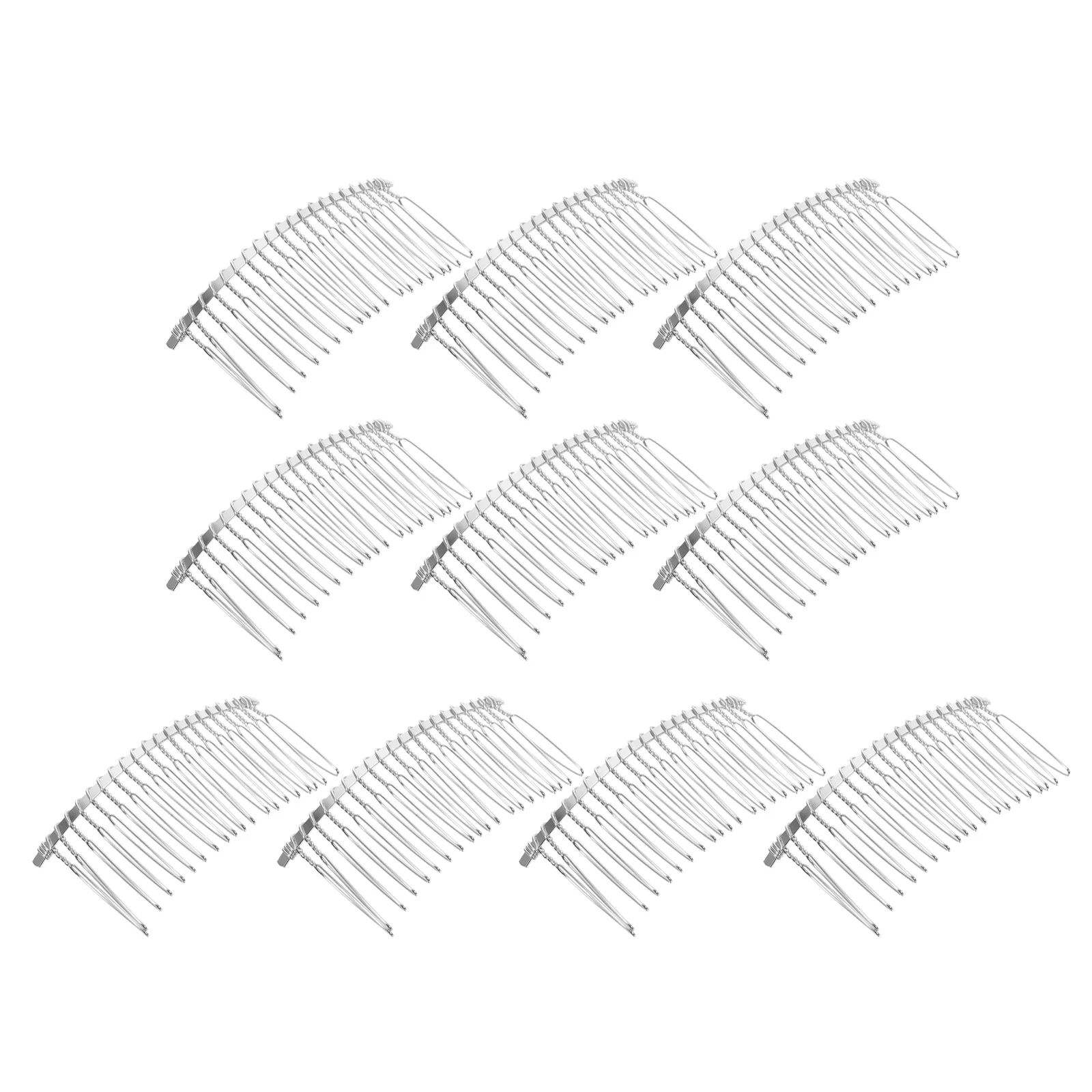 

10Pcs Metal Hair Comb Premium Inserted Combs for Women Girls Elegant Party Wedding Dance Event Shining Hair Accessory