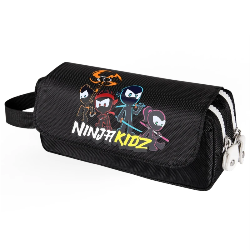 2023 NEW Ninja Kidz Cartoon Children Pencil Case Multi Layer high quality Student Stationery Box Stationery Storage Bag