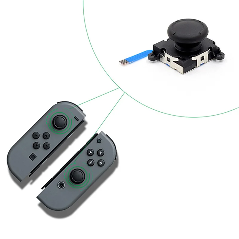 【Top Picks】4PCS Plastic Joystick For Switch 3D Joystick Analog Thumb Stick For Switch Lite Joycon Game Controller Repair Tool