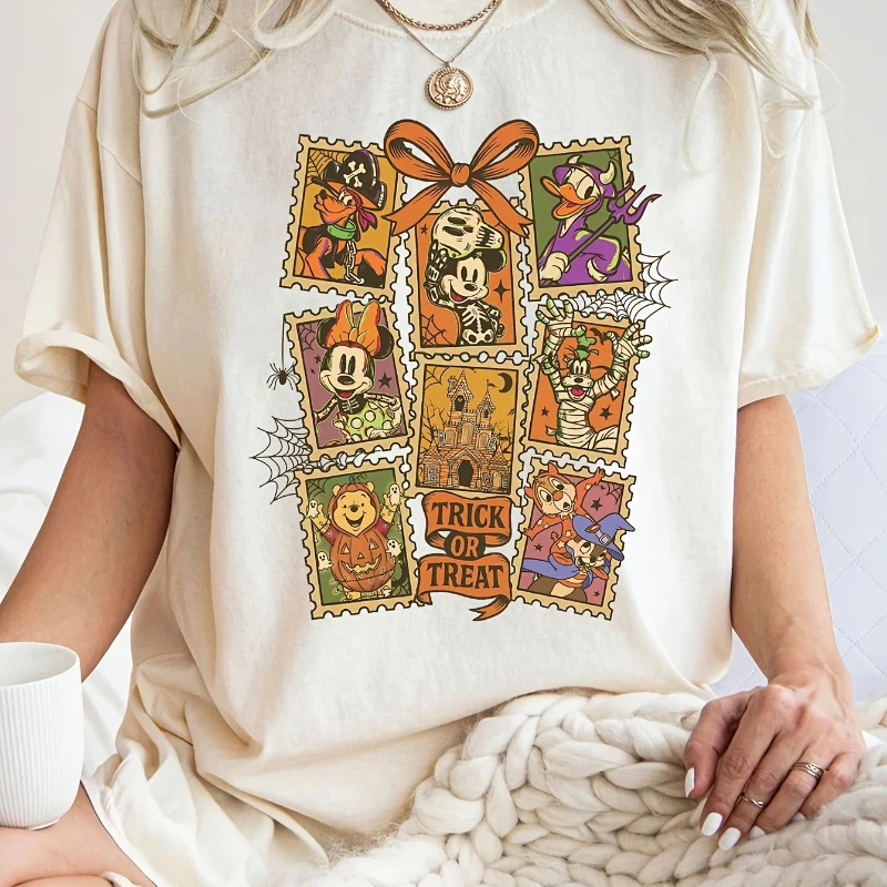 

Disney Christmas Eve Scare Halloween женская летняя новая стильная мужская и женская очень большая повседневная уличная модная одежда