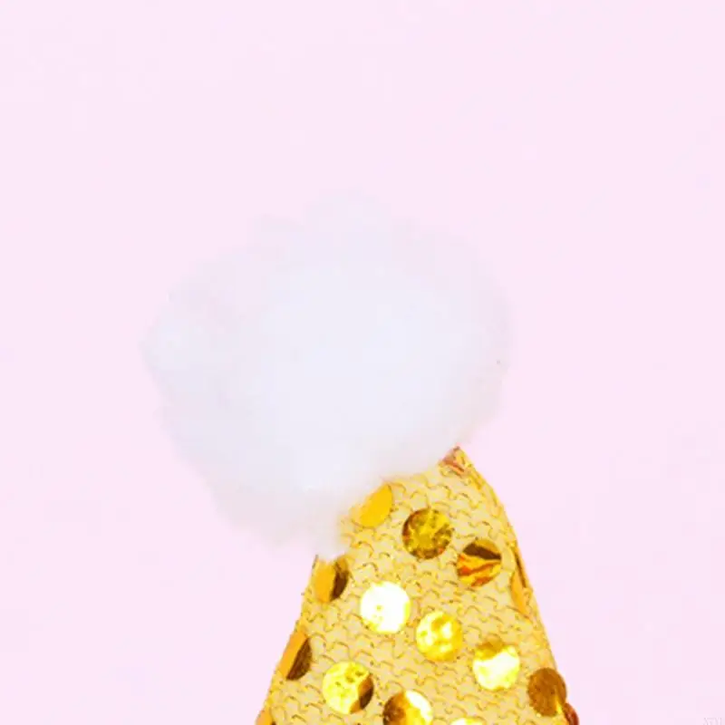 N7YF Giáng Sinh Long Lanh Đầm Mũ Sang Trọng Bóng Ông Già Noel Mũ Xmas Dự Tiệc Cung Cấp