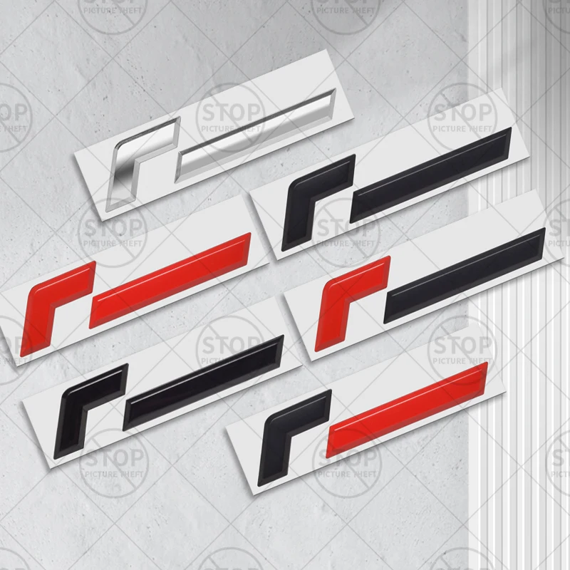 Car Sticker Racing Line R Logo 3D Decal Body Badge Rear Trunk Emblem For Golf 8th Generation High-Performance Modification