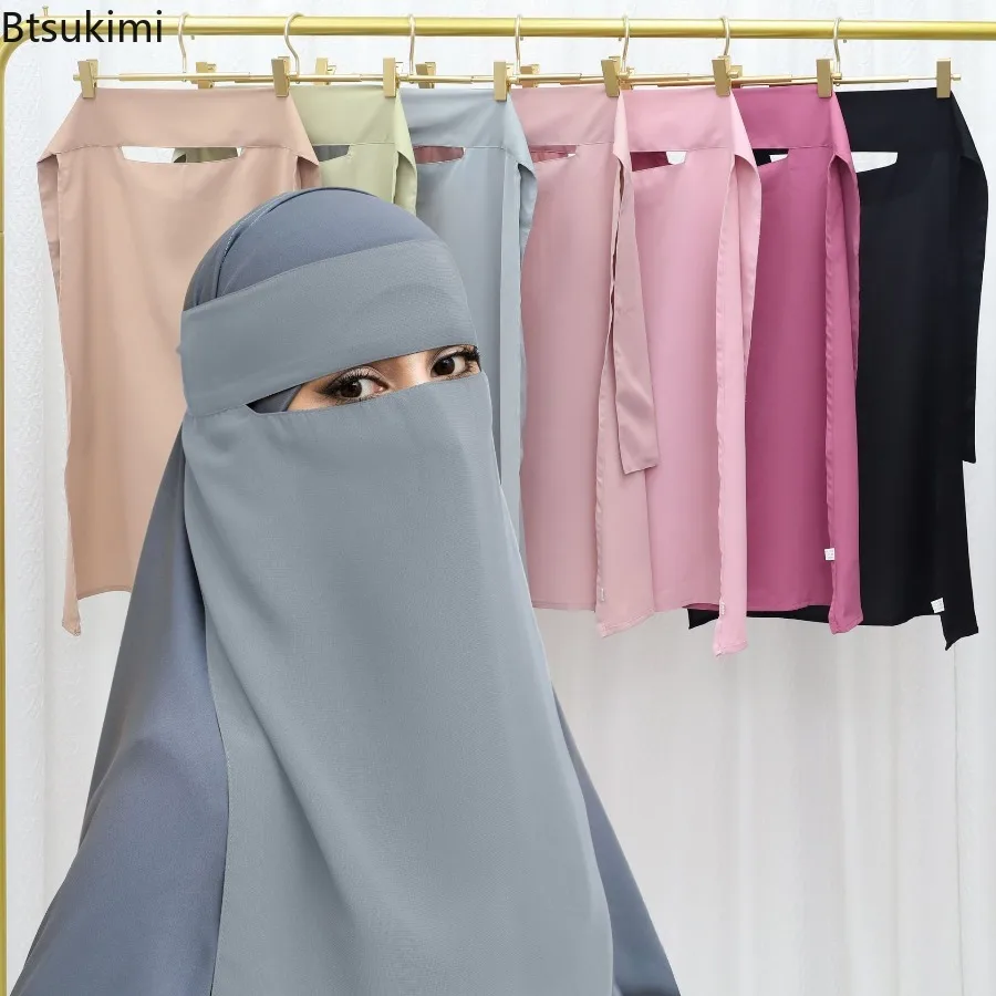 

Мусульманская мода, женский шарф-хиджаб, эластичный легкий галстук на спине, дышащий пустой топ, исламский платок, повседневная одежда