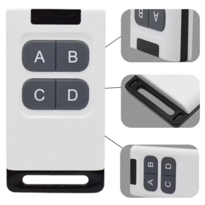 Remote Control Gerbang Parkir 433Mhz untuk Sistem Kontrol Akses Multi-Merek, Remote Control Gerbang Parkir Dc Kode Pembelajaran Universal, Remote Control Nirkabel 4 Tombol 433.92Mhz