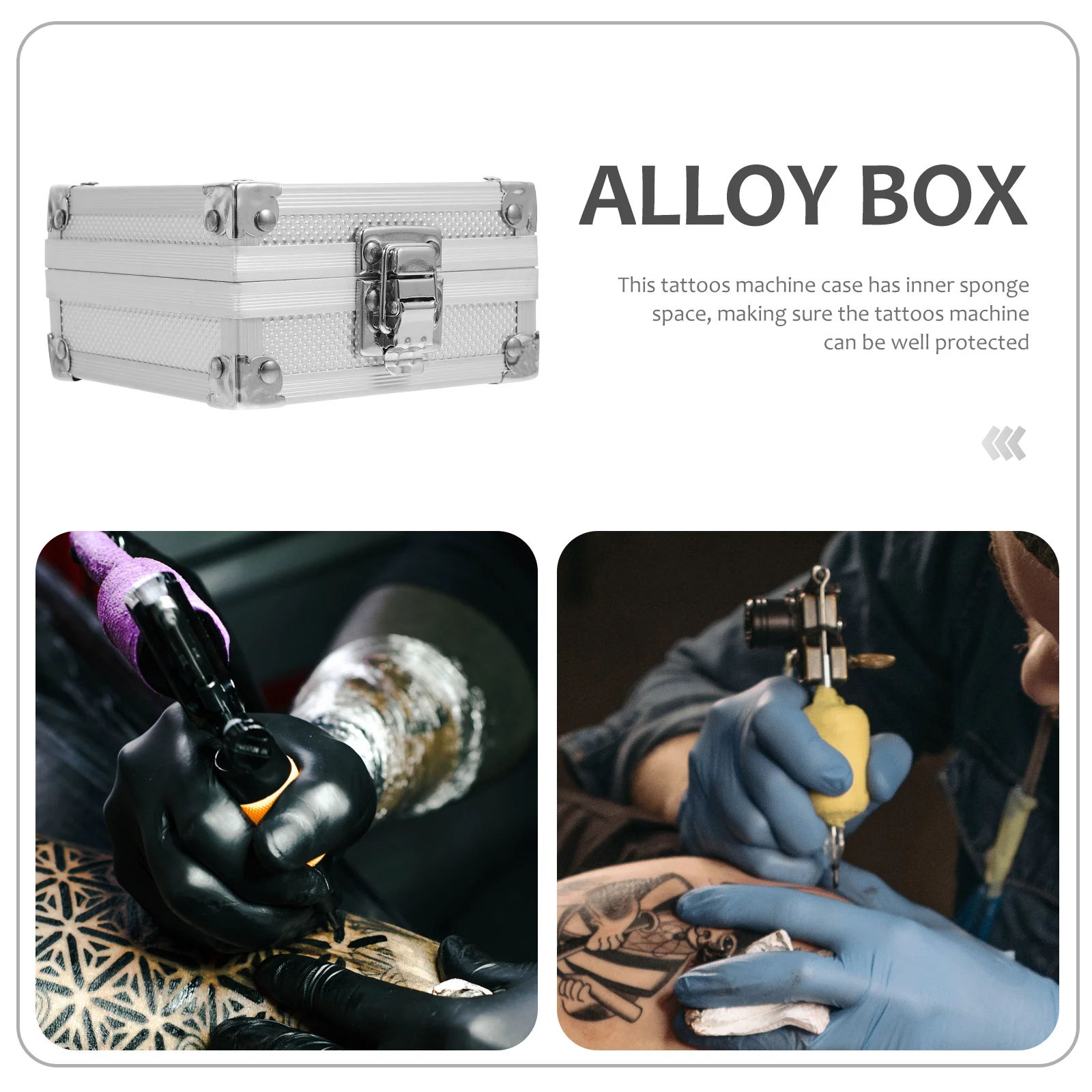 

Прочный чехол для татуировки с усиленной ручкой и пряжкой, легко открывающийся, закрывающийся, для путешествий, коробка для тату-машины