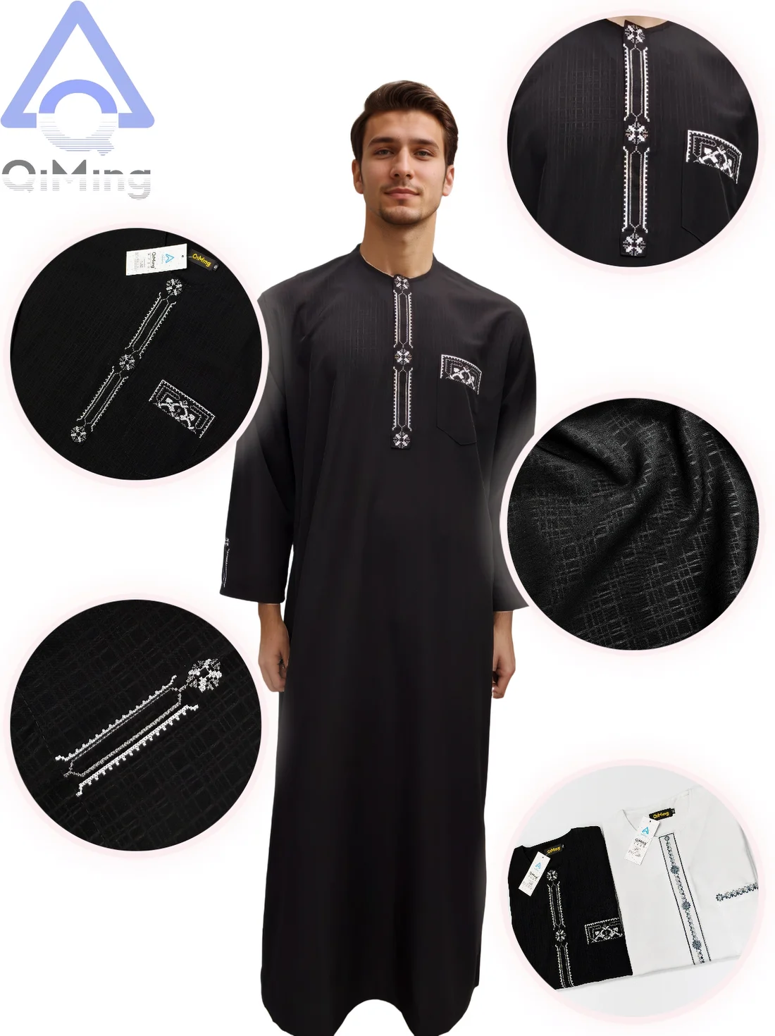 Prayer Eid Men's Muslim Islamic Jumbos Abaya Dubai Chilaba Saudi Moroccan Arabic Jelebiya Robe Modest Dress For Muslim Man