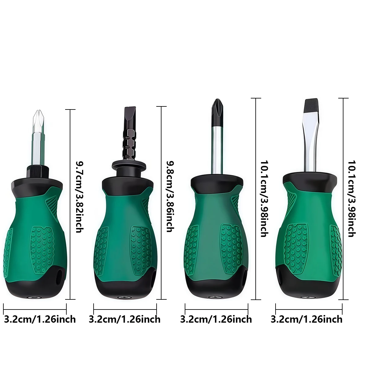 مفك براغي صغير عملي مشقوق لمفك براغي قصير متقاطع مفك براغي تلسكوبي مغناطيسي أداة يدوية للإصلاح