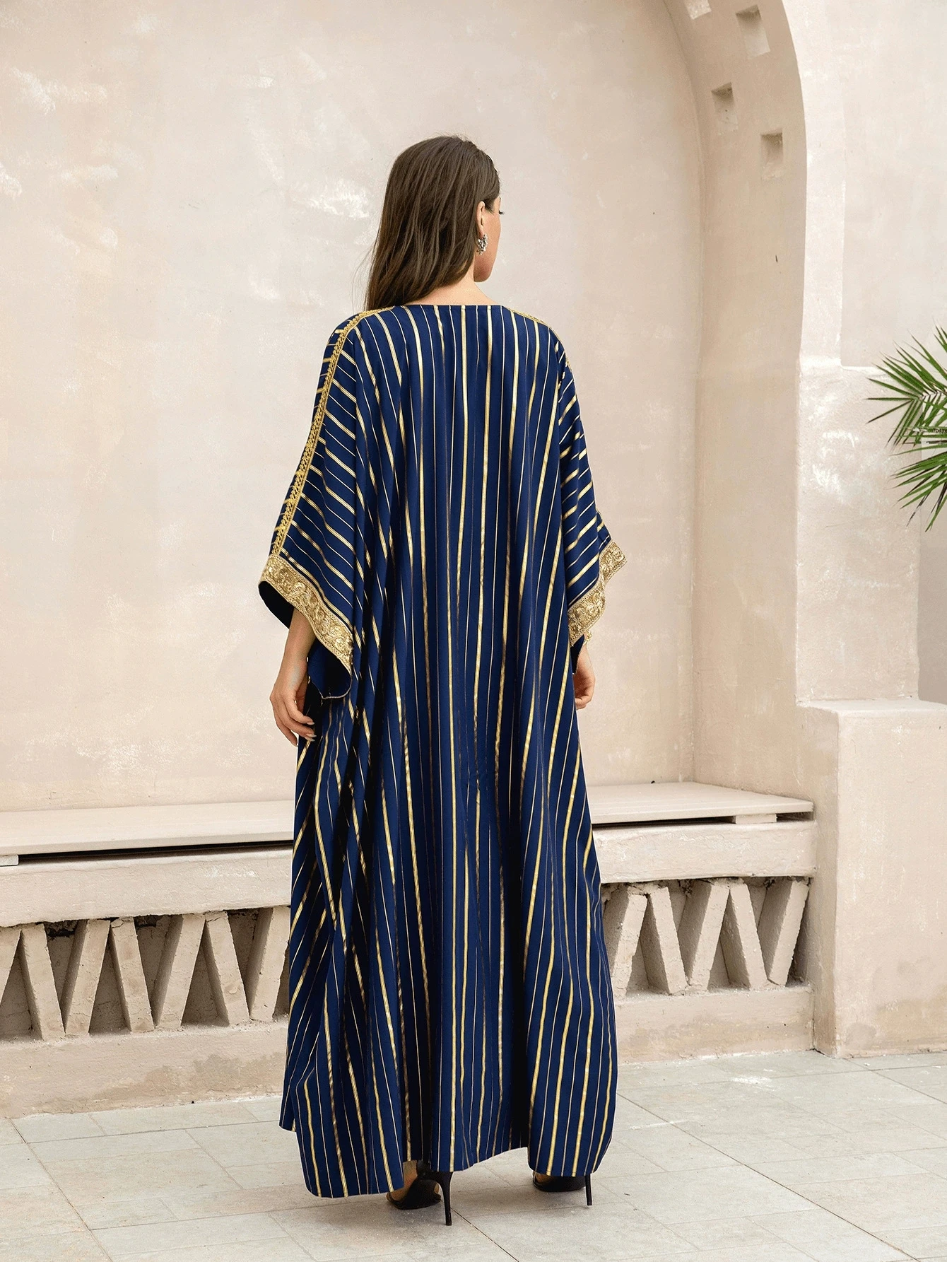 Oriente Medio Arabia Saudita musulmán bata de moda de lujo vestido de mujer Ramadán islámico verano estampado en caliente conjunto de dos piezas
