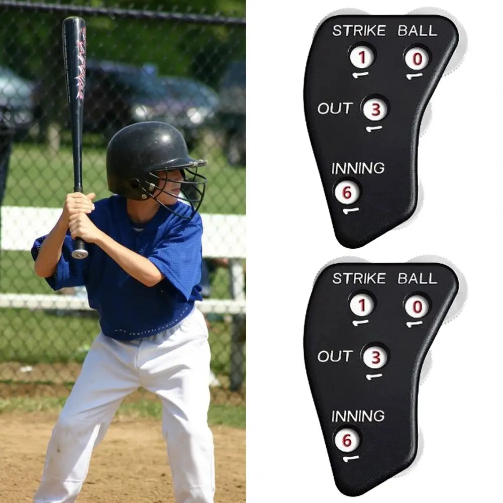 Referee Indicator Plastic Press Strip Design with Lanyard Baseball Sports Referee Counter Baseball Clicker Training