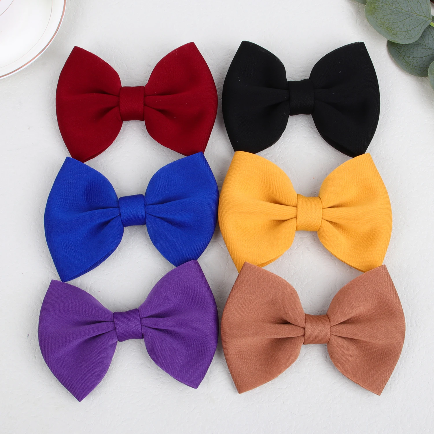 3pcs Fabric Hair Bows with Clips For Girls 5inch Large Bows Hairpins Barrettes Hair Clips Kids Children Hair Acesssories