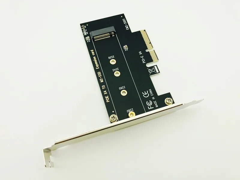 Socket M key M.2 NVMe SSD to PCIe Adapter Card Support PCI Express 3.0 x4 2230 2242 2260 2280 Size M.2 SSD FULL SPEED Riser Card